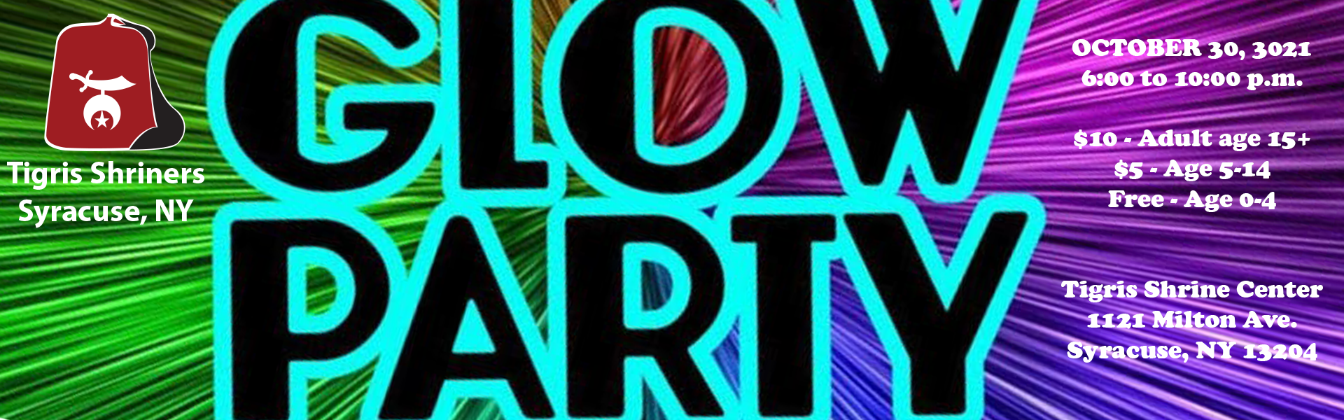 Glow Party 2021 Header